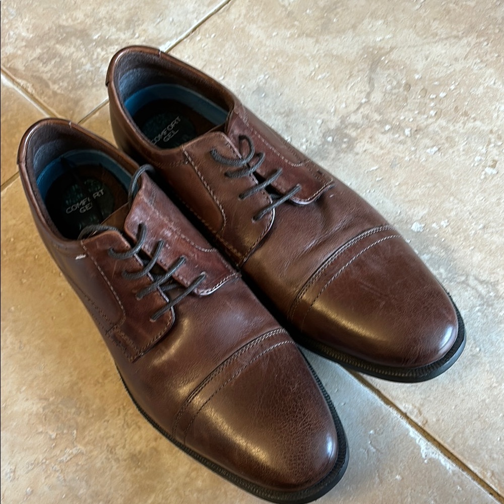 Men's NUUN BUSH Brown Leather Dress Shoes 10.5